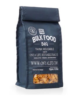 Reusable charcoal bulk food bag small