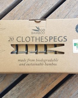 Go Bamboo clothes pegs